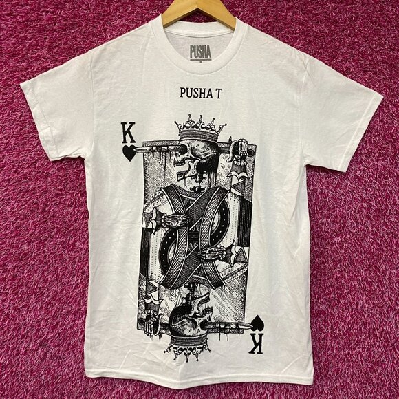 Pusha T Dead King of Hearts Hip-Hop T-Shirt Small - Picture 1 of 4